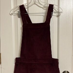 Xhilaration Burgundy Corduroy Jumpsuit
